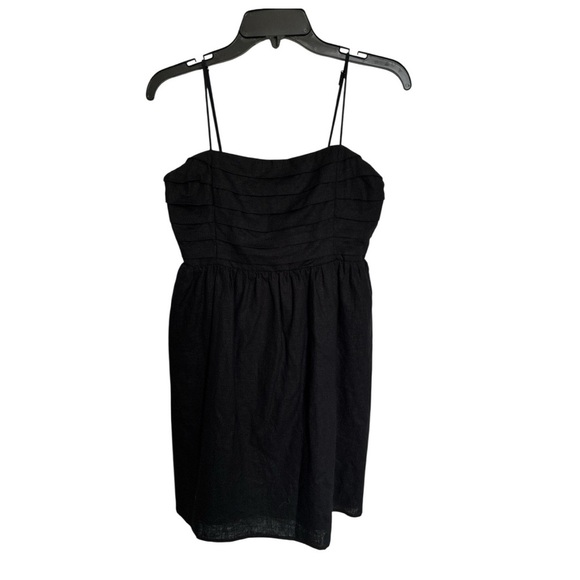 Express Black Ruched Mini Sundress Spaghetti Strap - Picture 1 of 6